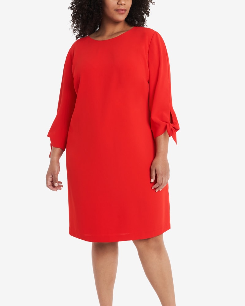 Cece tie sleeve shift dress outlet